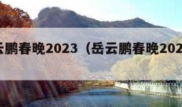 岳云鹏春晚2023（岳云鹏春晚2023歌曲）