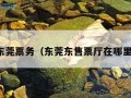 东莞票务（东莞东售票厅在哪里）